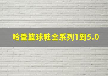 哈登篮球鞋全系列1到5.0