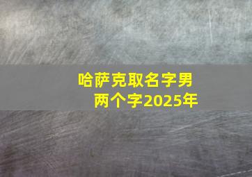 哈萨克取名字男两个字2025年