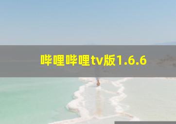 哔哩哔哩tv版1.6.6