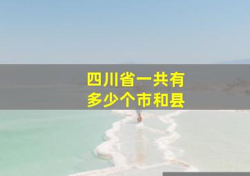 四川省一共有多少个市和县