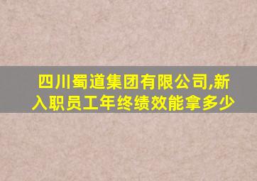 四川蜀道集团有限公司,新入职员工年终绩效能拿多少