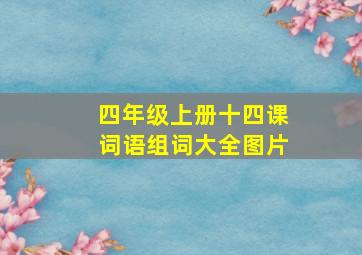 四年级上册十四课词语组词大全图片