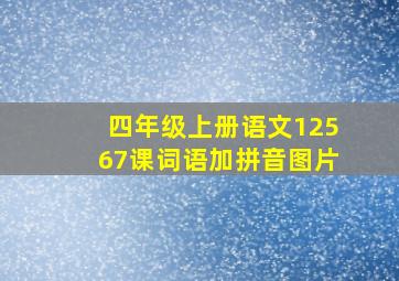 四年级上册语文12567课词语加拼音图片