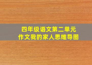 四年级语文第二单元作文我的家人思维导图