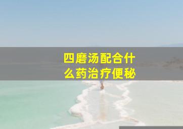 四磨汤配合什么药治疗便秘