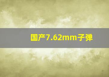 国产7.62mm子弹