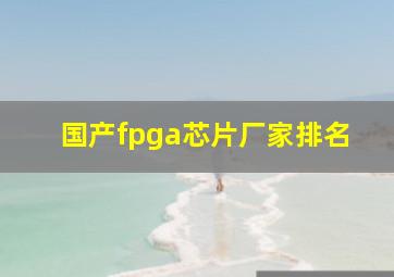 国产fpga芯片厂家排名