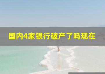 国内4家银行破产了吗现在