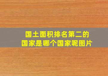 国土面积排名第二的国家是哪个国家呢图片