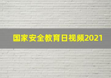 国家安全教育日视频2021