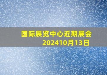 国际展览中心近期展会202410月13日