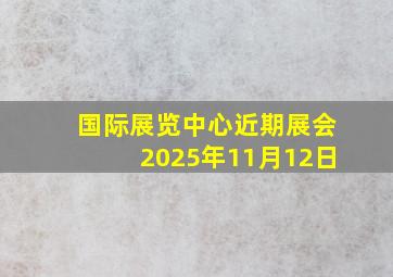 国际展览中心近期展会2025年11月12日