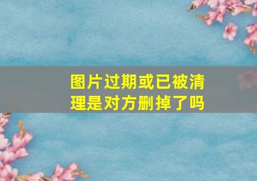 图片过期或已被清理是对方删掉了吗