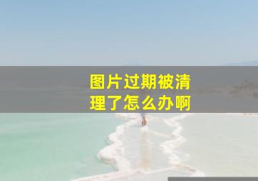 图片过期被清理了怎么办啊