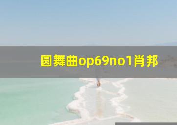 圆舞曲op69no1肖邦