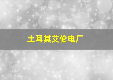 土耳其艾伦电厂