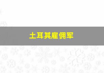 土耳其雇佣军