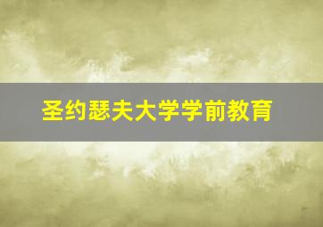 圣约瑟夫大学学前教育