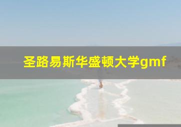 圣路易斯华盛顿大学gmf