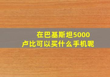 在巴基斯坦5000卢比可以买什么手机呢