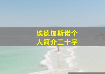 埃德加斯诺个人简介二十字