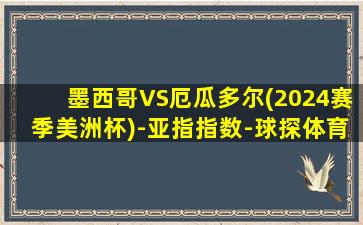 墨西哥VS厄瓜多尔(2024赛季美洲杯)-亚指指数-球探体育