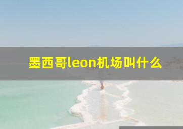 墨西哥leon机场叫什么