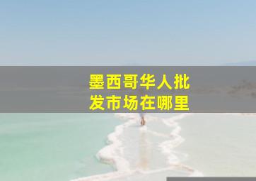 墨西哥华人批发市场在哪里