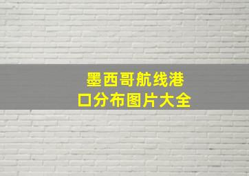 墨西哥航线港口分布图片大全