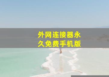 外网连接器永久免费手机版