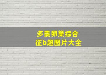 多囊卵巢综合征b超图片大全