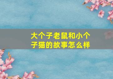 大个子老鼠和小个子猫的故事怎么样