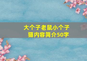 大个子老鼠小个子猫内容简介50字