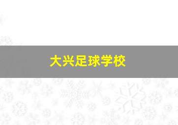 大兴足球学校