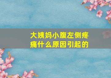 大姨妈小腹左侧疼痛什么原因引起的