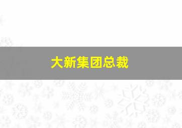 大新集团总裁