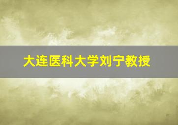 大连医科大学刘宁教授