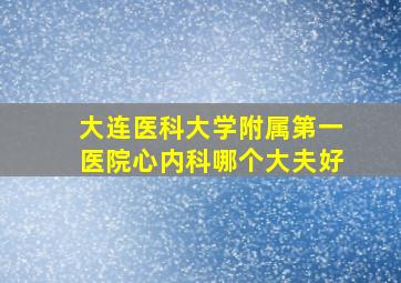 大连医科大学附属第一医院心内科哪个大夫好