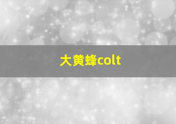 大黄蜂colt