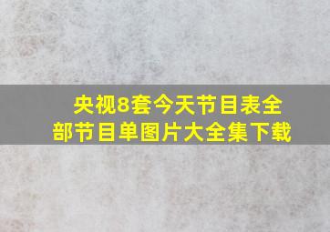 央视8套今天节目表全部节目单图片大全集下载