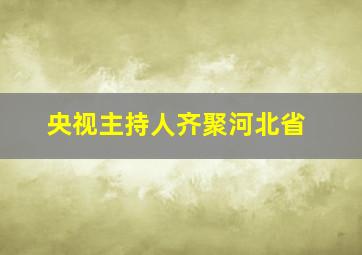 央视主持人齐聚河北省