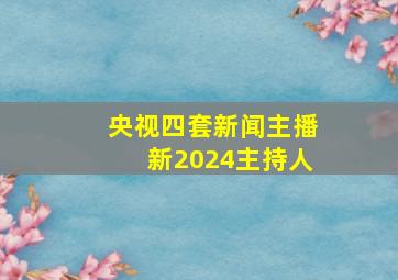 央视四套新闻主播新2024主持人