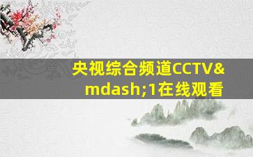 央视综合频道CCTV—1在线观看