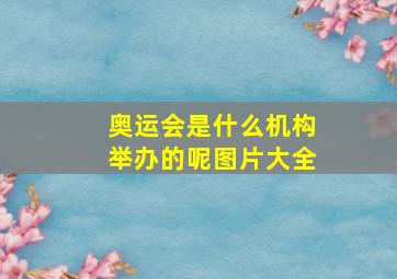 奥运会是什么机构举办的呢图片大全