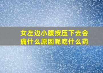 女左边小腹按压下去会痛什么原因呢吃什么药