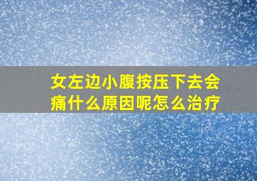 女左边小腹按压下去会痛什么原因呢怎么治疗