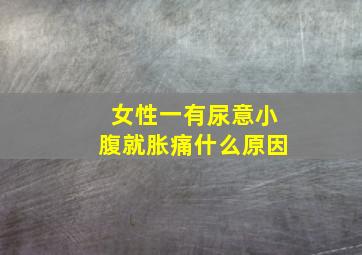 女性一有尿意小腹就胀痛什么原因