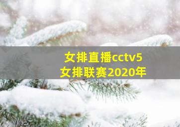 女排直播cctv5女排联赛2020年