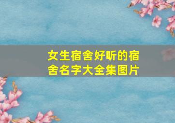 女生宿舍好听的宿舍名字大全集图片