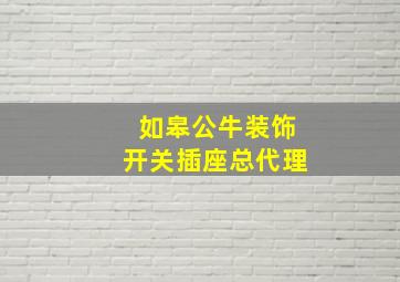 如皋公牛装饰开关插座总代理